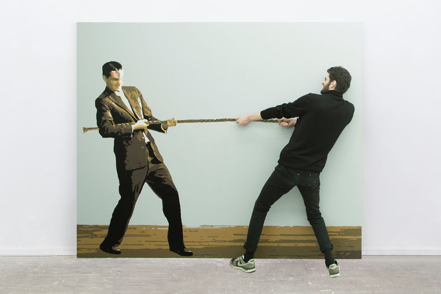 Artist Invites Viewers To Complete The Painting