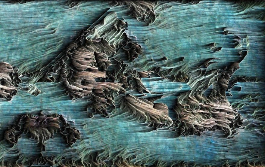 Matteo Mauro Generative Landscape Paintings