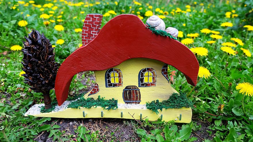 I Make Wooden Houses That You Can Hang On Your Wall