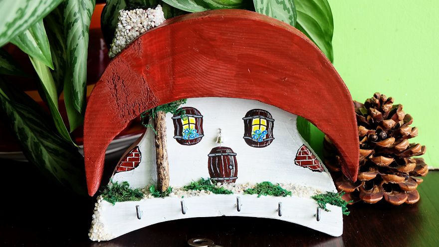 I Make Wooden Houses That You Can Hang On Your Wall