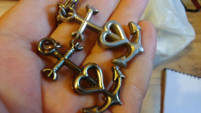 I've Been Wearing The Necklace On The Left Daily For Roughly 15 Years. I Bought Two In Case It Got Broken Or Lost