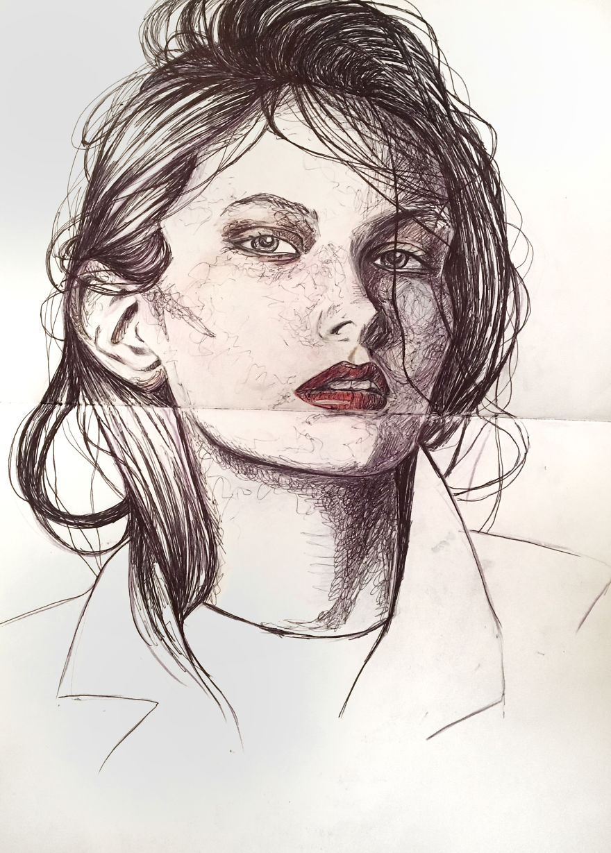 I Draw Beautiful People And Things Around Me With Colour Pencils And Ball Pen I Draw Beautiful People And Things Around Me With Colour Pencils And Ball Pen