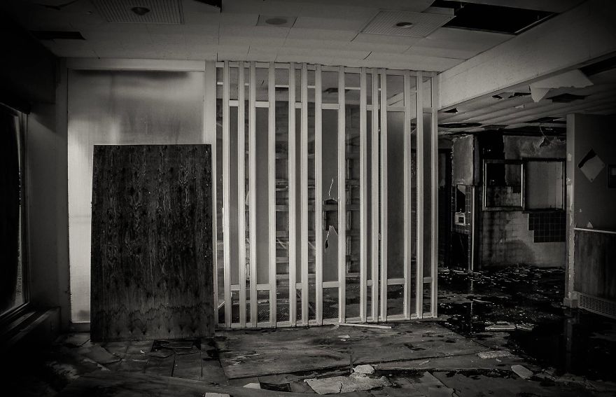 Hospital At Abandoned Cold War Afb In Montana