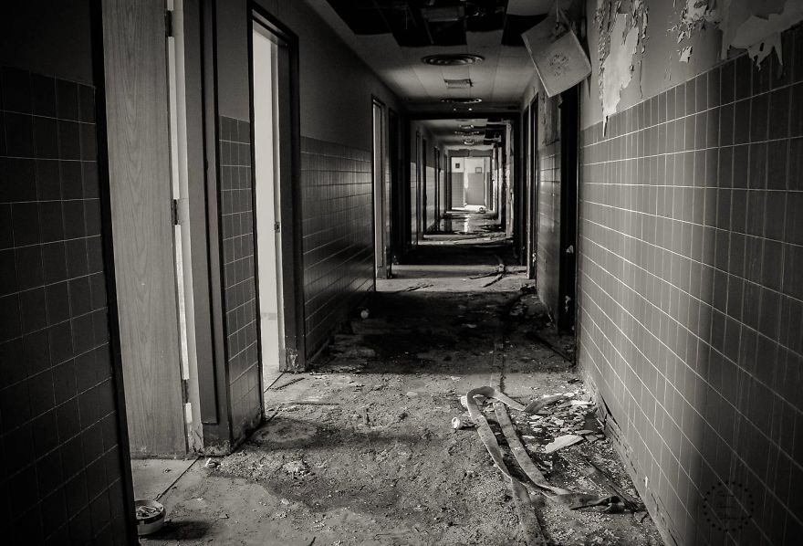 Hospital At Abandoned Cold War Afb In Montana