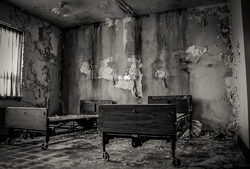 Hospital At Abandoned Cold War Afb In Montana