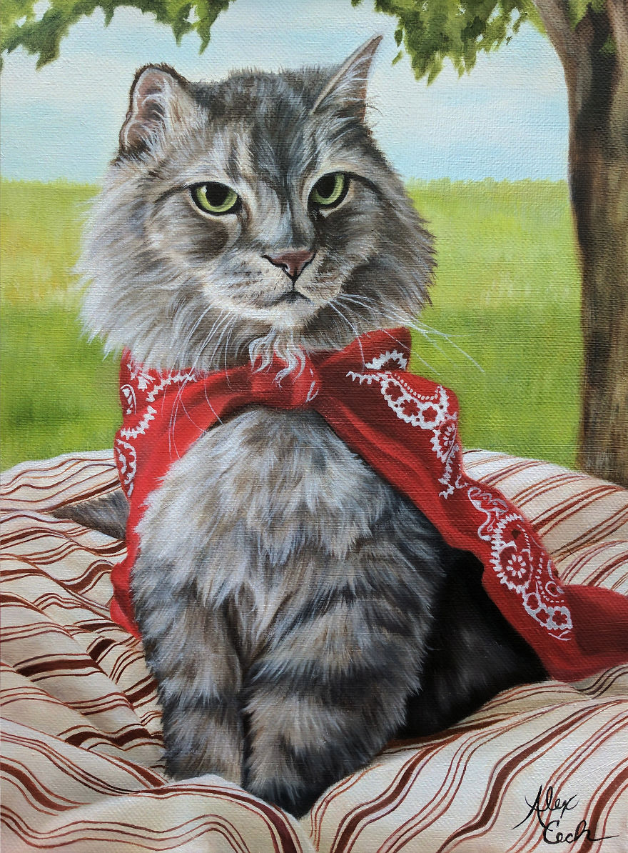 I Create Custom Paintings Of People's Pets I Create Custom Paintings Of People's Pets