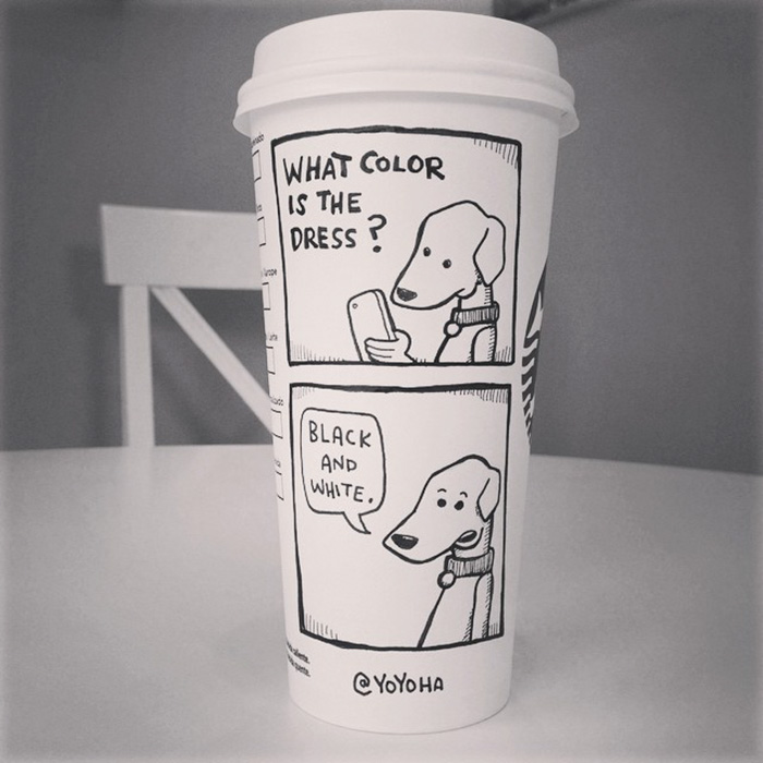 I Draw Cartoons Every Day, Sometimes On Coffee Cups