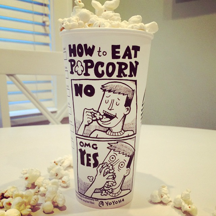 I Draw Cartoons Every Day, Sometimes On Coffee Cups