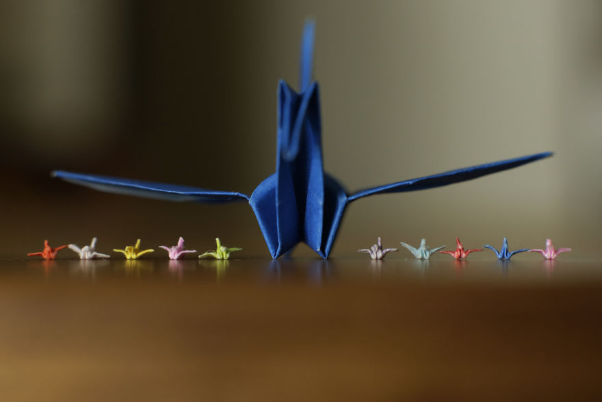 I Make Incredibly Tiny Origami Cranes That Take Me Around 45 Minutes Each I Make Incredibly Tiny Origami Cranes That Take Me Around 45 Minutes Each