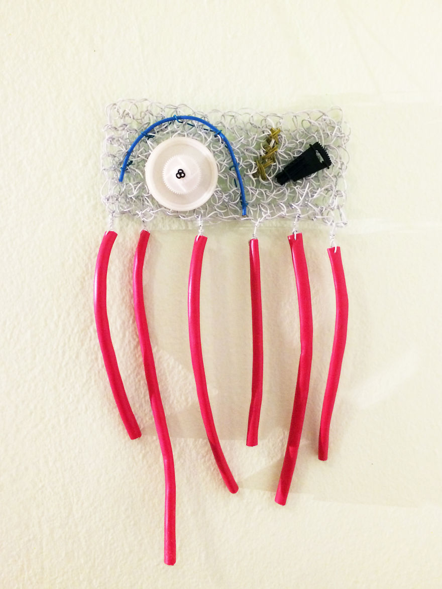 I Make Brooches By Knitting Cables