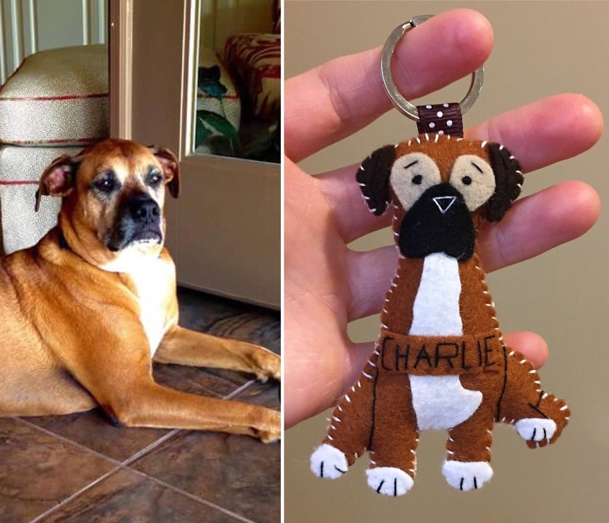 I Make Felt Ornaments And Keychains Designed To Look Like Your Dogs. I Make Felt Ornaments And Keychains Designed To Look Like Your Dogs.