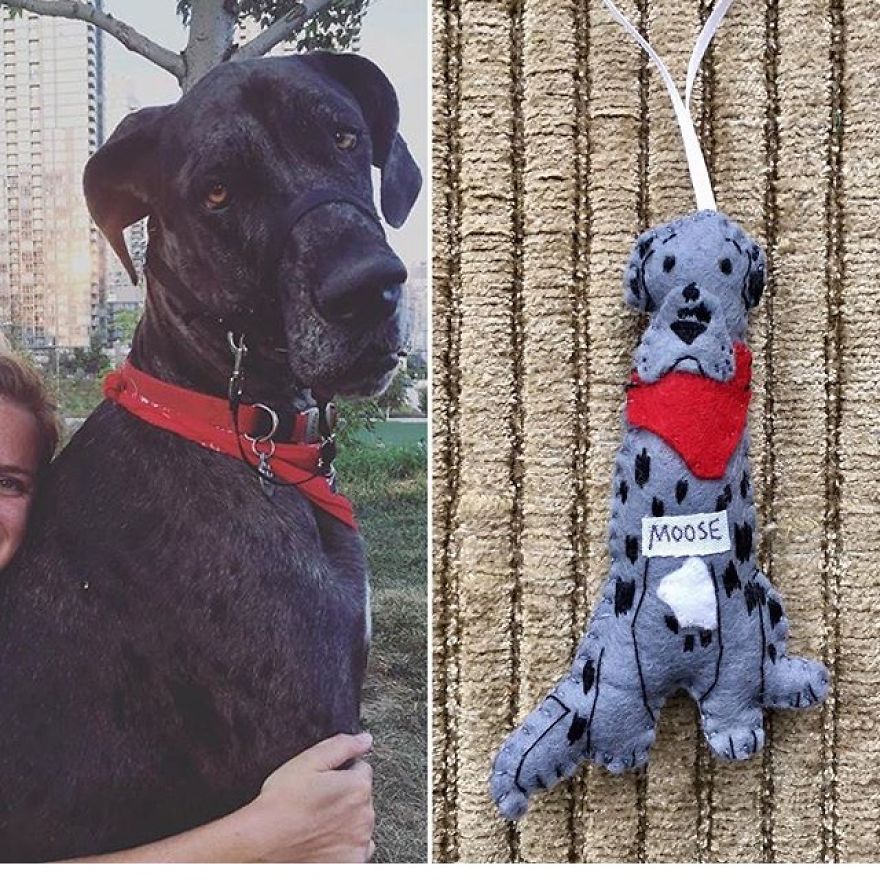 I Make Felt Ornaments And Keychains Designed To Look Like Your Dogs. I Make Felt Ornaments And Keychains Designed To Look Like Your Dogs.