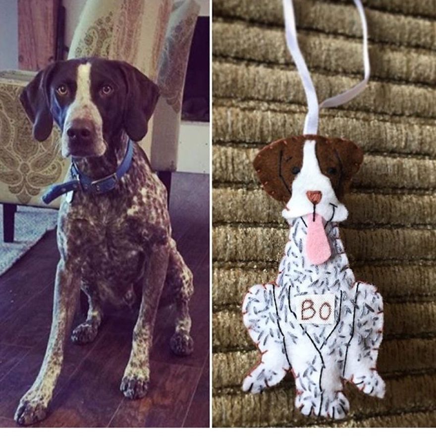 I Make Felt Ornaments And Keychains Designed To Look Like Your Dogs. I Make Felt Ornaments And Keychains Designed To Look Like Your Dogs.