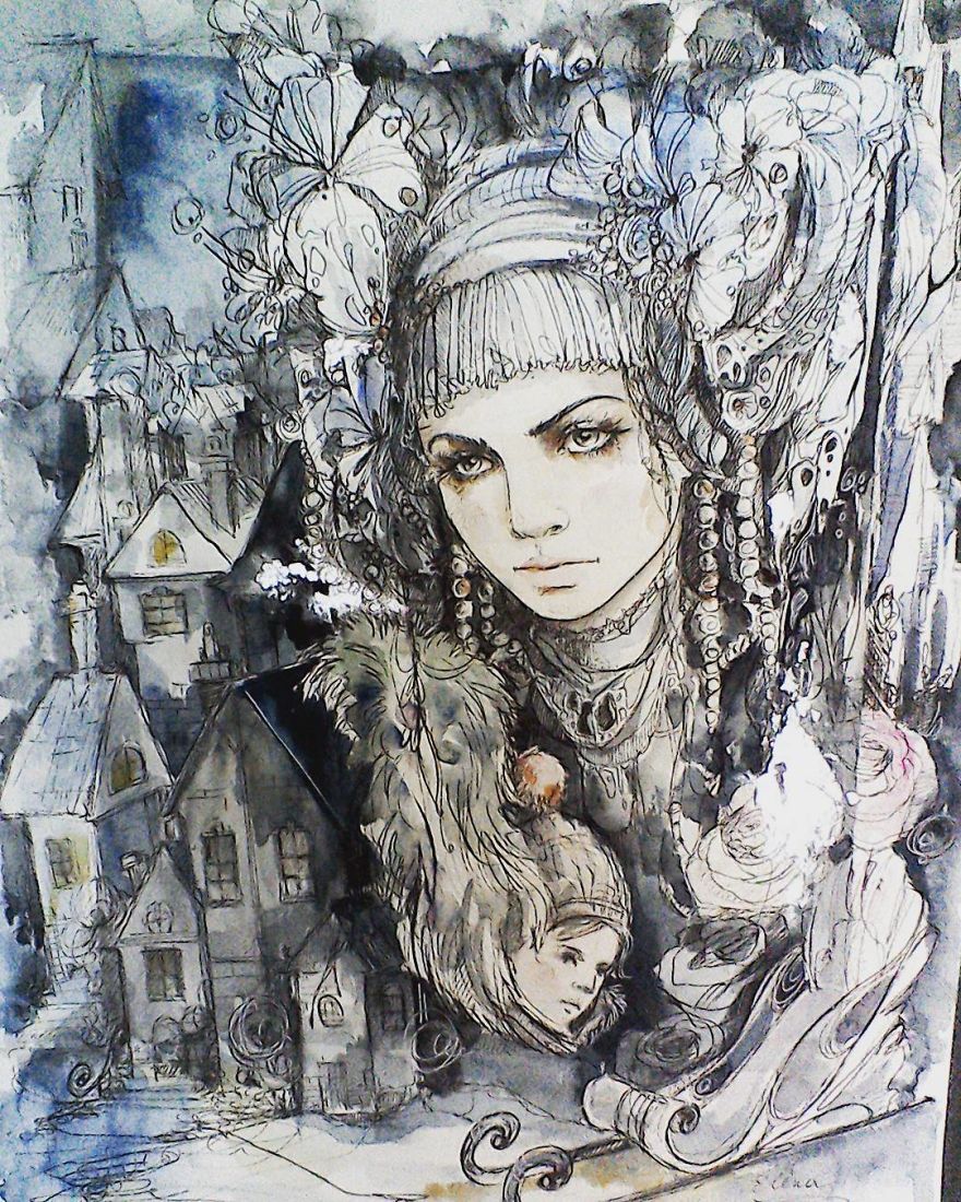 I Travel Through Fairy Tales And Create Illustrations