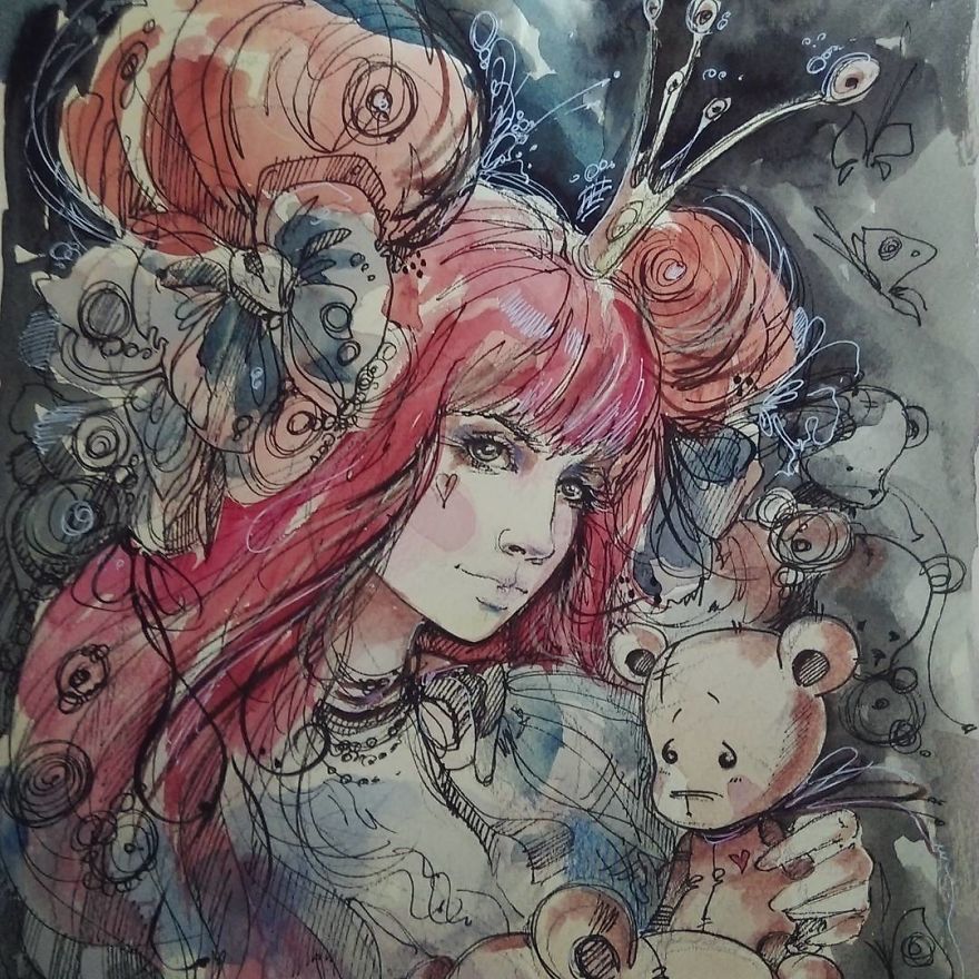 I Travel Through Fairy Tales And Create Illustrations