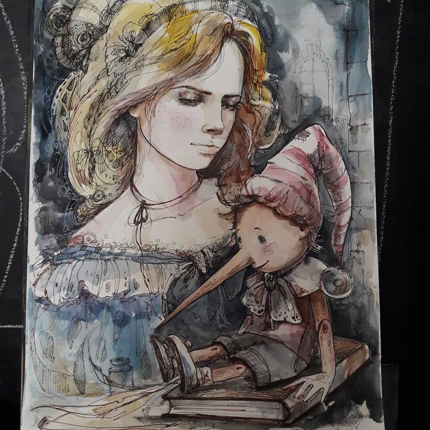 I Travel Through Fairy Tales And Create Illustrations