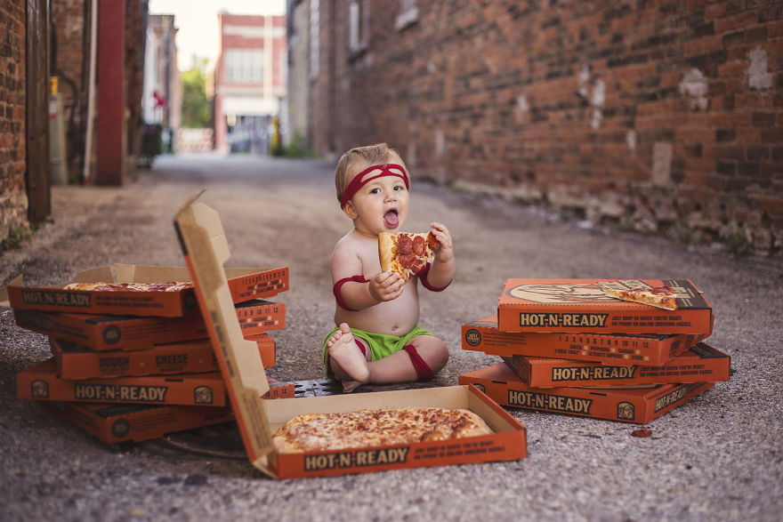 I Surprised My Husband With A TMNT Newborn Photoshoot
