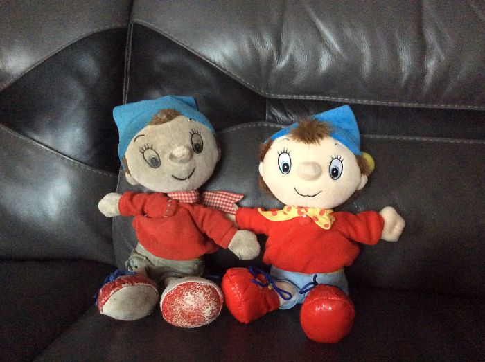 18 Year Old Noddy Toy And What It Should Look Like If Wasn't So Loved