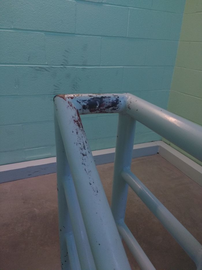 The Turn At The Landing Half Way Up Is Also Subject To Significant Wear And Tear.