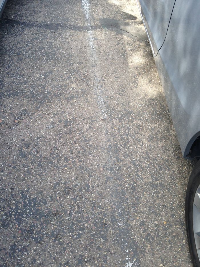 Parking Lot Lines Worn Down Overtime By Parking Mistakes