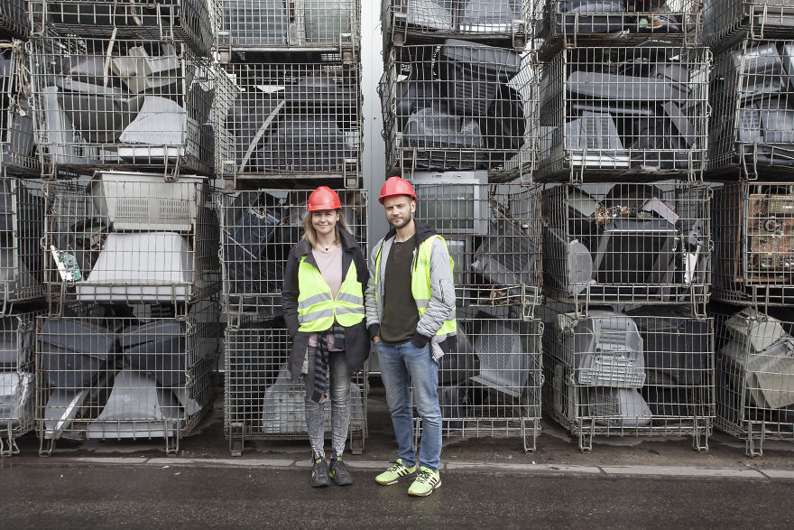 Artists Created Unique Flower Petals From E-Waste