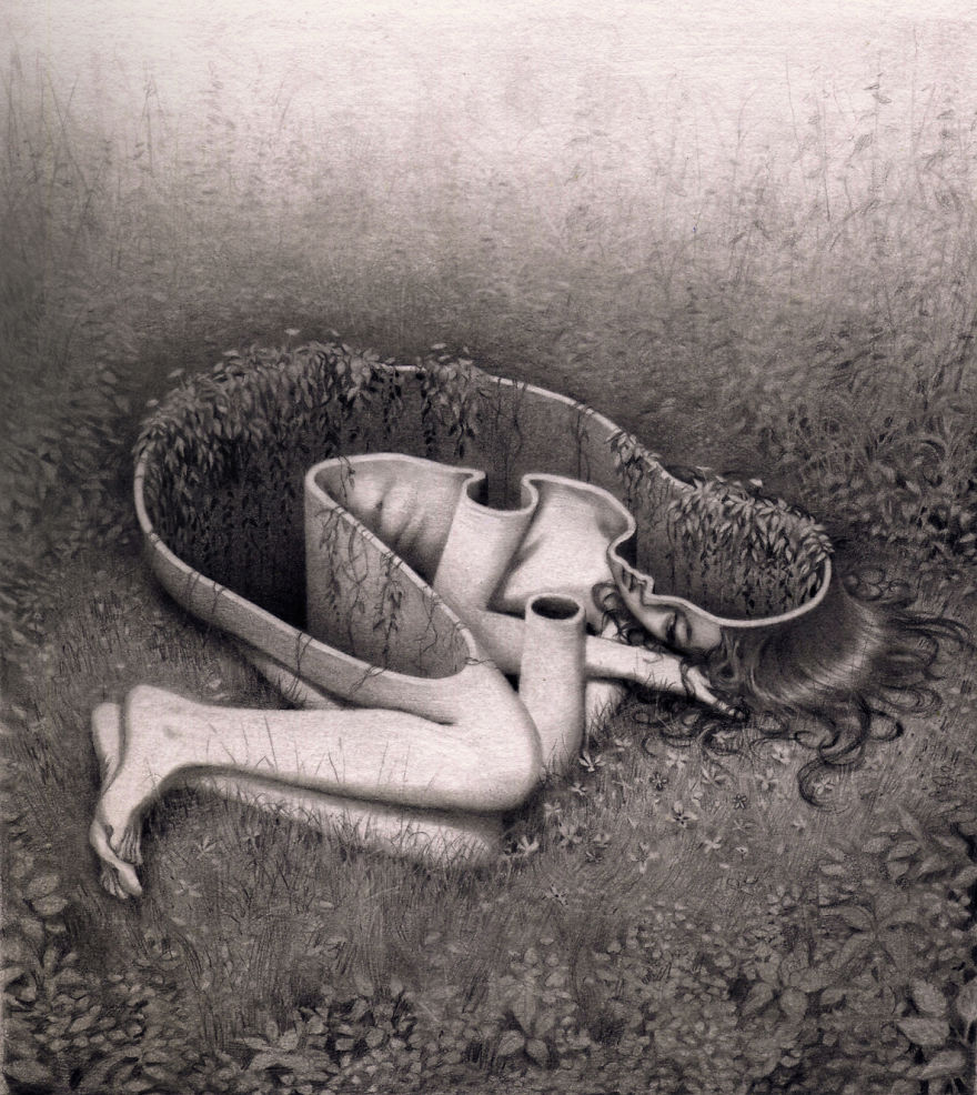 I Love To Try And Capture Dream Like Images In Pencil