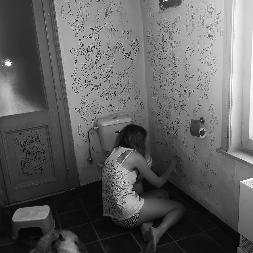 I Turned My Entire House Into A Giant Canvas For My Doodles I Turned My Entire House Into A Giant Canvas For My Doodles