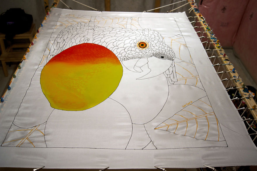 I Created This Painting After Seeing The St. Lucia Amazon Parrot In The Wild. I Tried To Capture A Little Of That Beautiful Moment.