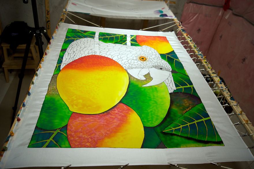 I Created This Painting After Seeing The St. Lucia Amazon Parrot In The Wild. I Tried To Capture A Little Of That Beautiful Moment.