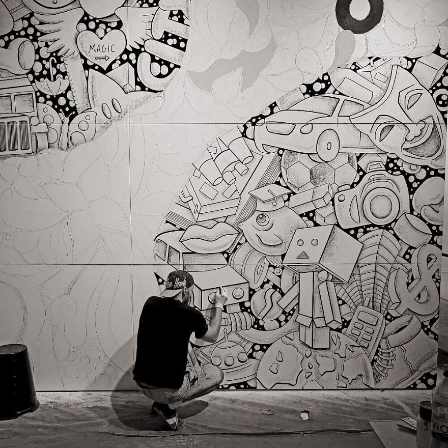 I Created This Giant Sketch