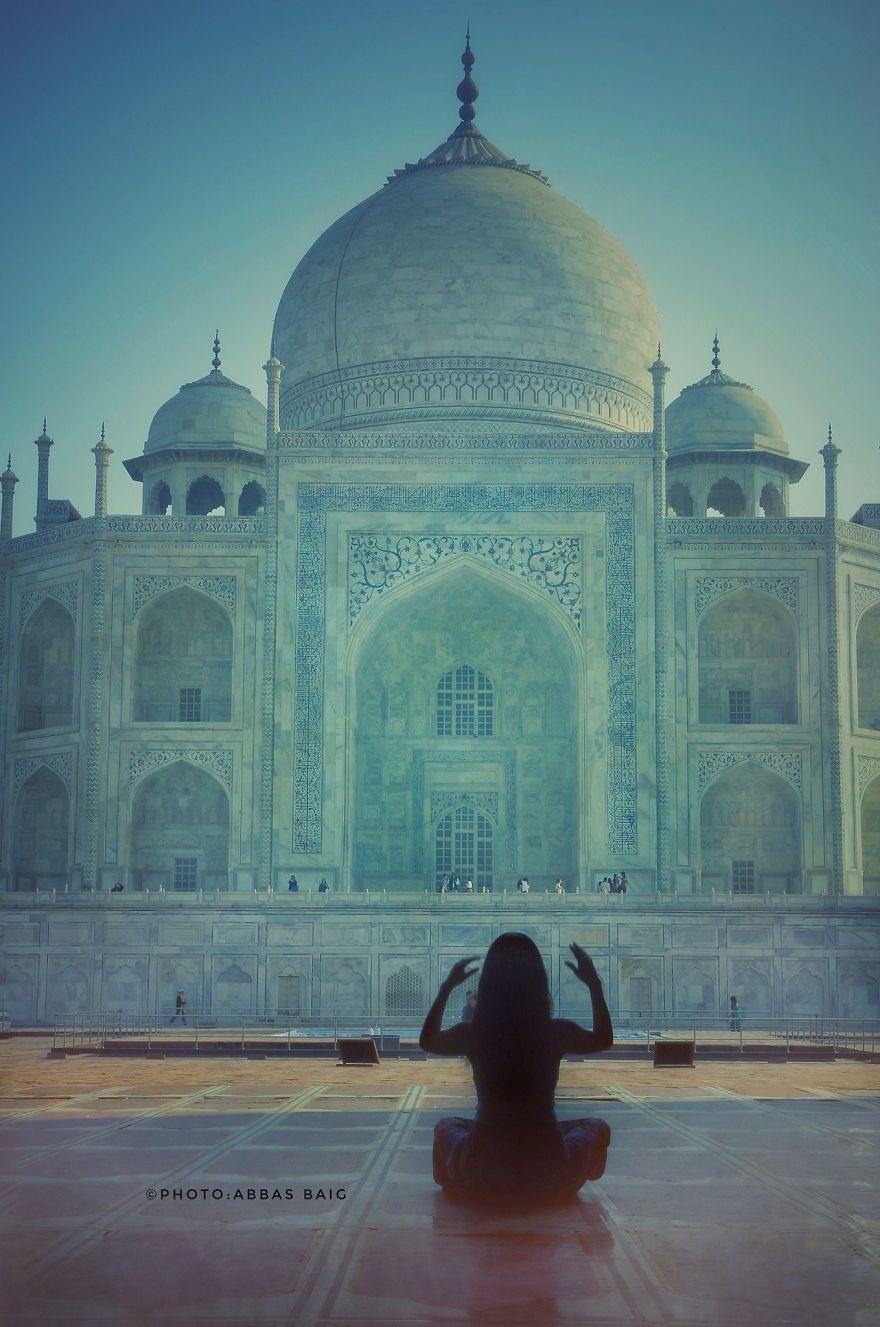 Meditation Inside Tajmahal