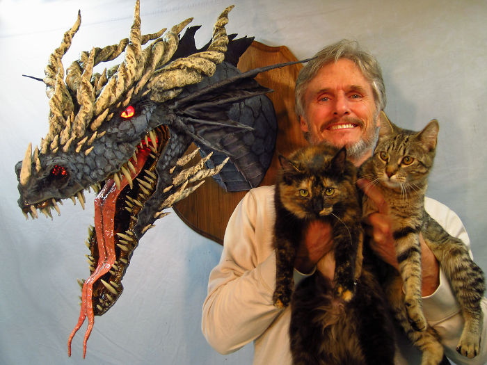 I Make Paper Mache Dragons!