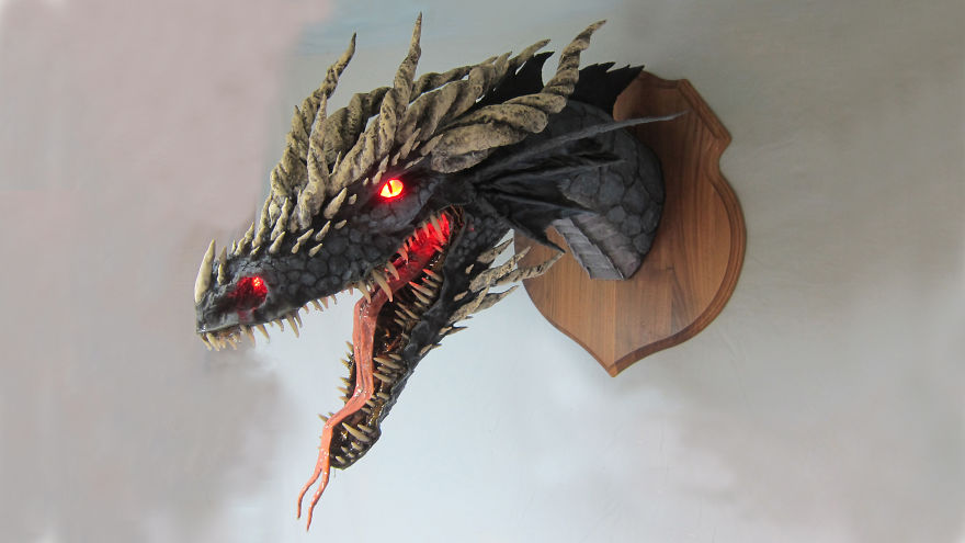 I Make Paper Mache Dragons!