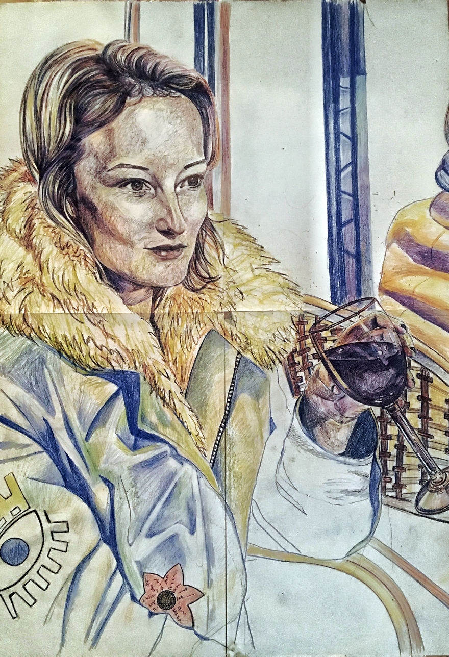 I Draw Beautiful People And Things Around Me With Colour Pencils And Ball Pen I Draw Beautiful People And Things Around Me With Colour Pencils And Ball Pen