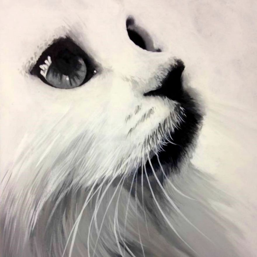 These Stunning Pet Portraits Are Painted From The Pet Owners Phone Photos! These Stunning Pet Portraits Are Painted From The Pet Owners Phone Photos!