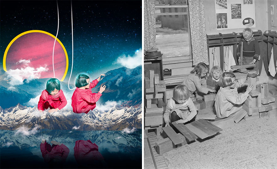 Reviving Vintage Photographs Into Trippy Digital Art