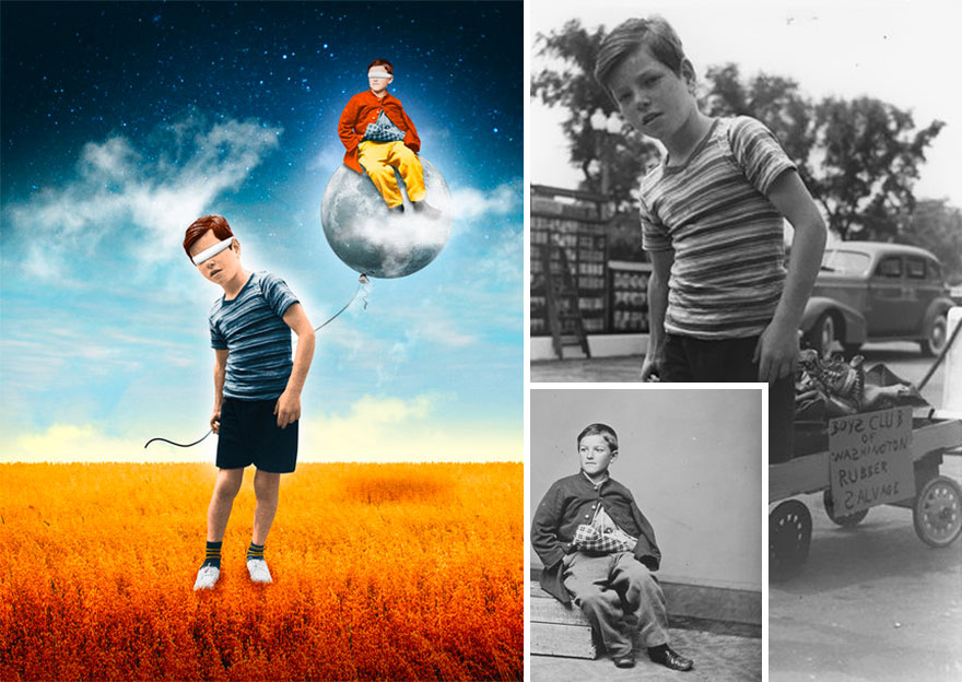Reviving Vintage Photographs Into Trippy Digital Art