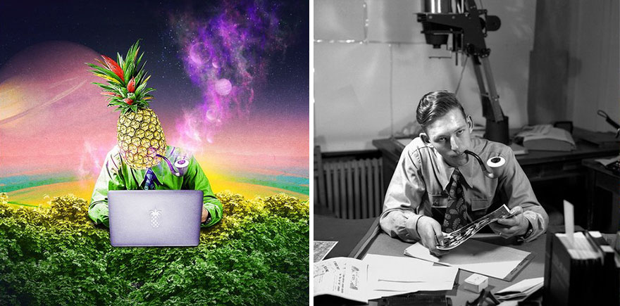 Reviving Vintage Photographs Into Trippy Digital Art