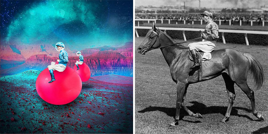 Reviving Vintage Photographs Into Trippy Digital Art