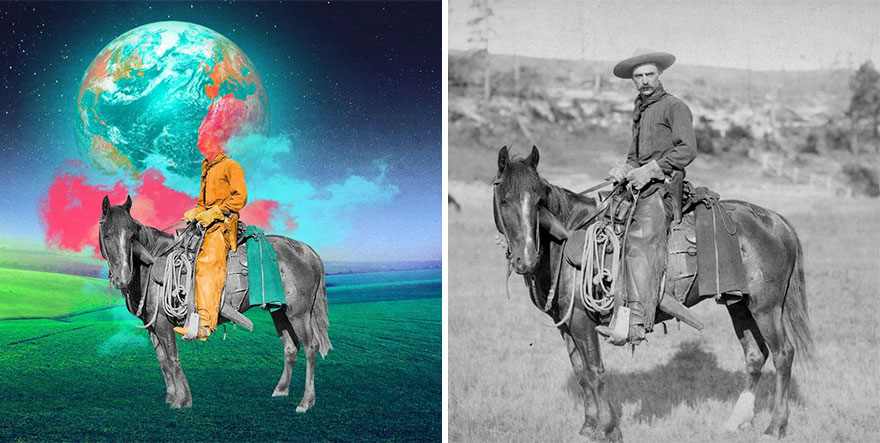 Reviving Vintage Photographs Into Trippy Digital Art