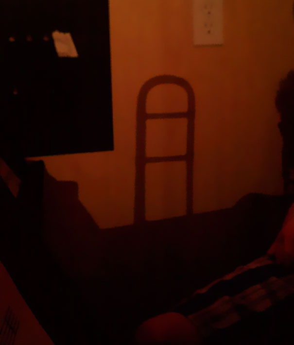 This Shadow Of A Trombone Looks Like The Top Of A Pencil