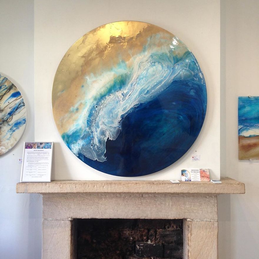 I Use Mineral Crystals And Seashells To Create Abstract Seascapes