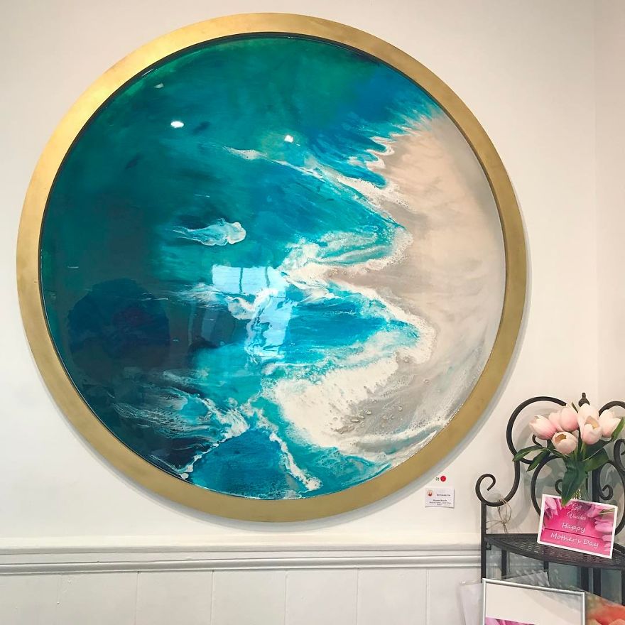 I Use Mineral Crystals And Seashells To Create Abstract Seascapes