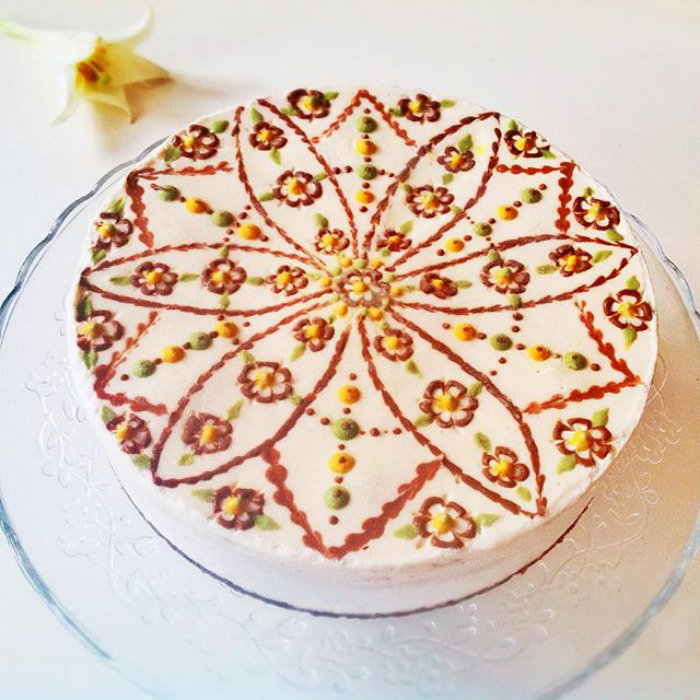 Floral Vegan Cake