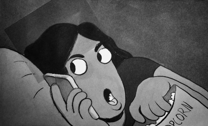 When You're Trying To Listen To Your Friend Bitch About Her Problems But Some Really Dramatic Shit Happens On Your Favorite Show