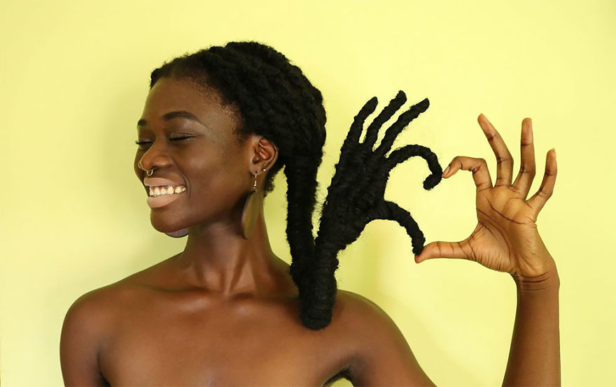 The Ivorian Artist Sculpts Her Hair To Match The Expressions In Her Mind