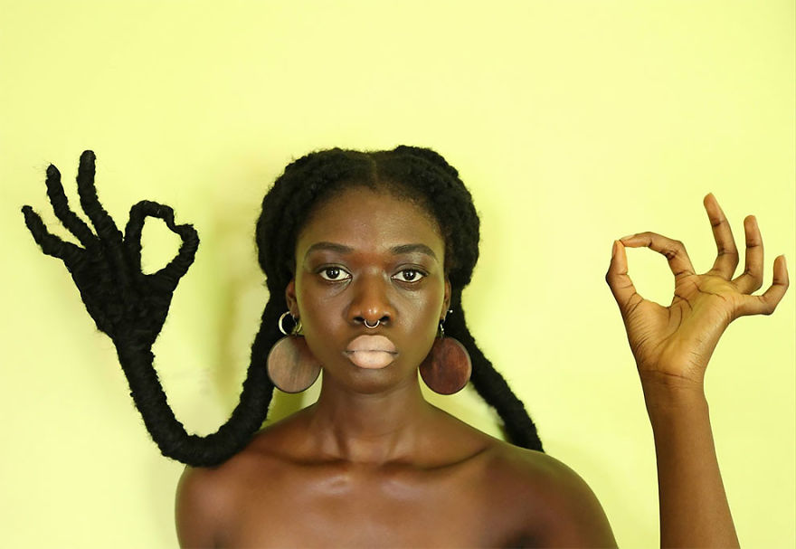 The Ivorian Artist Sculpts Her Hair To Match The Expressions In Her Mind
