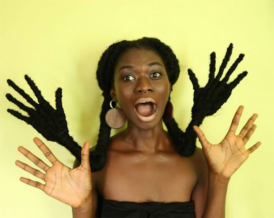 The Ivorian Artist Sculpts Her Hair To Match The Expressions In Her Mind