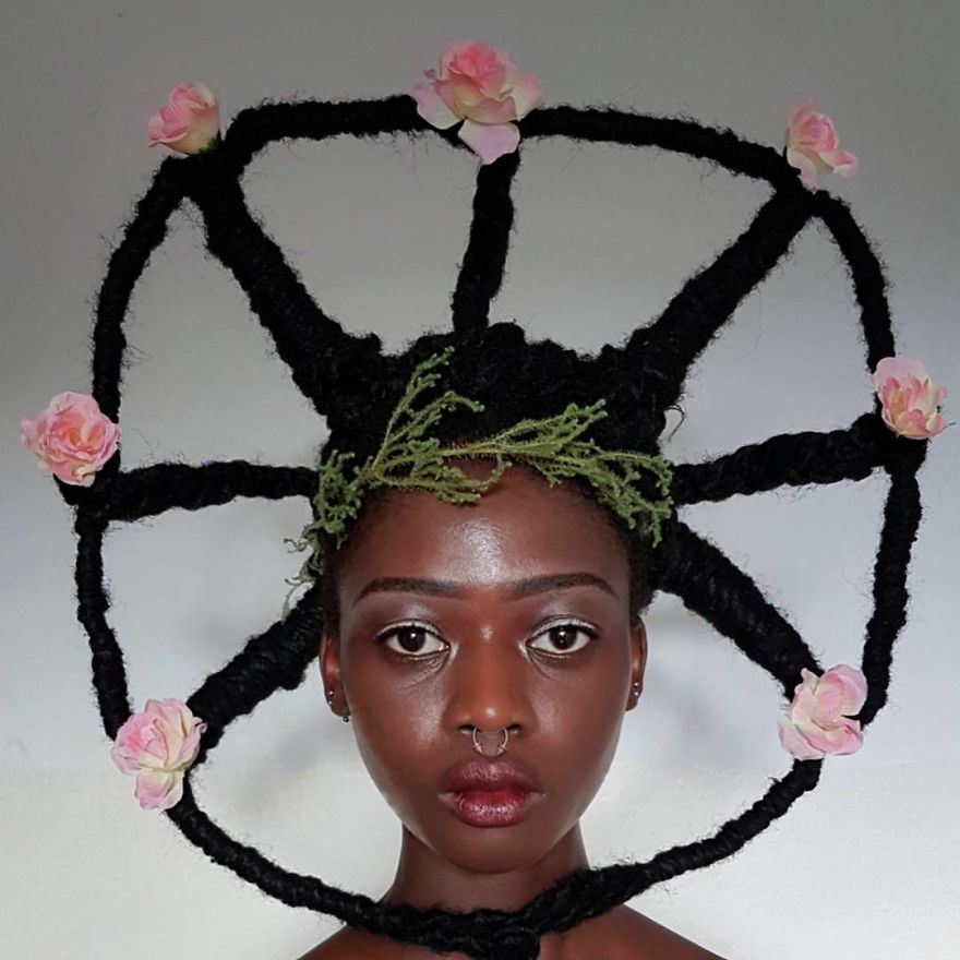 The Ivorian Artist Sculpts Her Hair To Match The Expressions In Her Mind