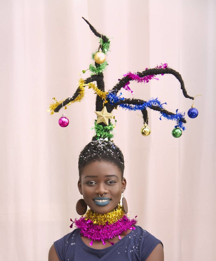 The Ivorian Artist Sculpts Her Hair To Match The Expressions In Her Mind